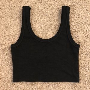 Black crop top